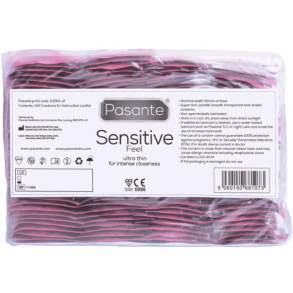 PASANTE - PRESERVATIVO SENSITIVE BOLSA 144 UNIDADES - Imagen 3