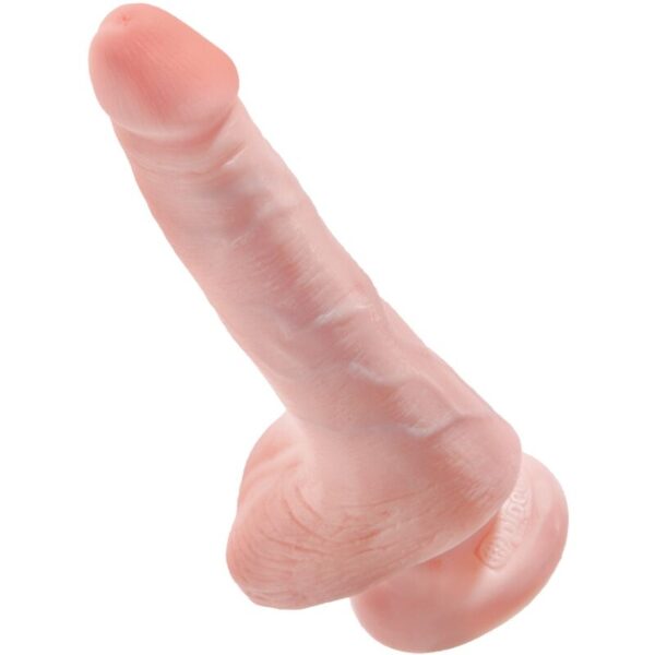 KING COCK - PENE REALÍSTICO CON TESTÍCULOS 13.5 CM NATURAL - Imagen 3