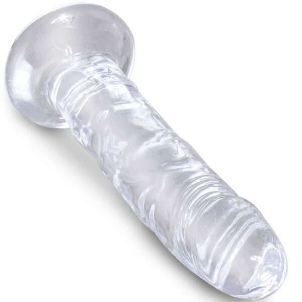 KING COCK - CLEAR PENE REALÍSTICO 15.5 CM TRANSPARENTE - Imagen 3