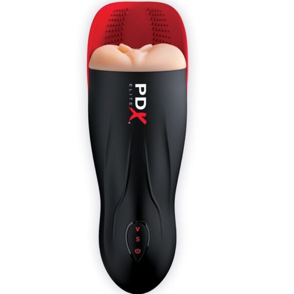 PDX ELITE - MASTURBADOR STROKER FUCK-O-MATIC VAGINA DOBLE VIBRACIÓN PENE  TESTÍCULOS - Imagen 2