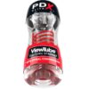 PDX ELITE - MASTURBADOR STROKER VIEWTUBE 2 COMPRESION ESPIRAL TRANSPARENTE - Imagen 2