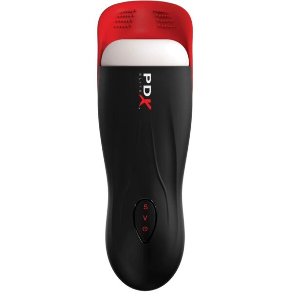 PDX ELITE - MASTURBADOR STROKER FAP-O-MATIC PRO CON BASE PARA TESTÍCULOS - Imagen 2