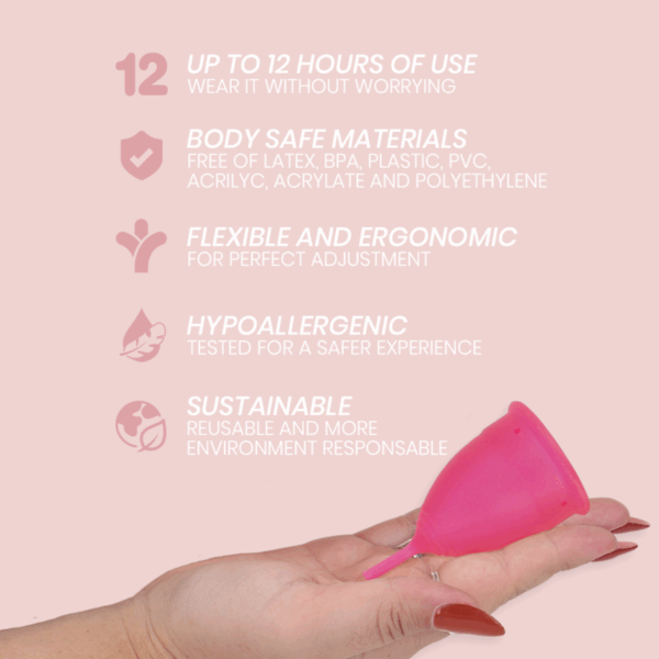 INTIMICHIC - COPA MENSTRUAL SILICONA MEDICA - TALLA S - Imagen 5