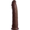 KING COCK - ÉLITE DILDO REALÍSTICO SILICONA 28 CM MARRON - Imagen 3