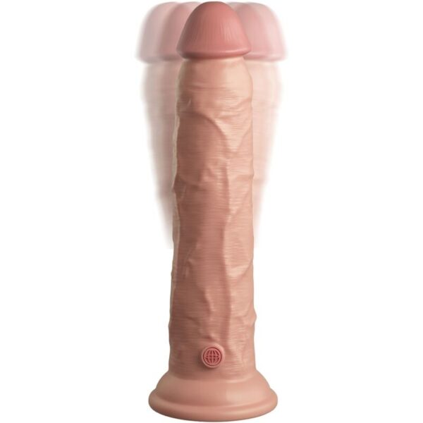 KING COCK - ÉLITE DILDO REALÍSTICO VIBRADOR  SILICONA CONTROL REMOTO 23 CM - Imagen 5