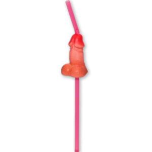 DIABLO PICANTE - BOLSA 5 PAJITAS PENE GRANDE NATURAL
