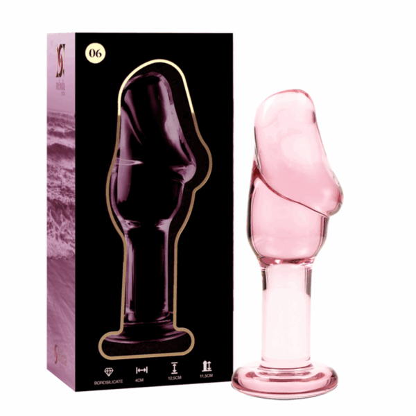 NEBULA SERIES BY IBIZA - MODELO 6 PLUG CRISTAL TRANSPARENTE 12.5 CM -O- 4 CM