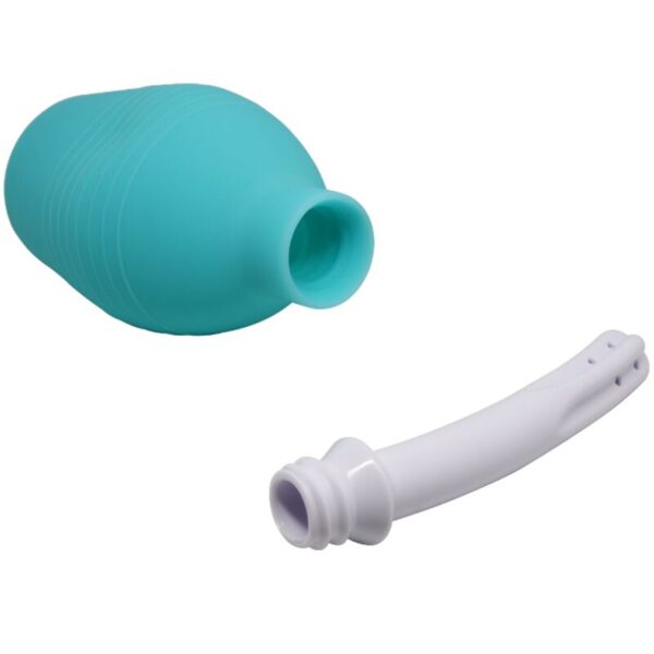 MR PLAY - PERA ANAL DUCHA DE GOMA AZUL - Imagen 4