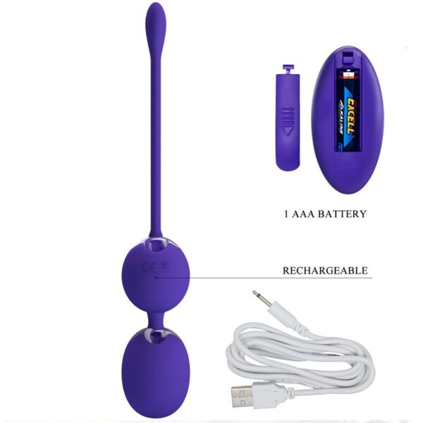 PRETTY LOVE - WILLIE YOUTH BOLAS CONTROL REMOTO  VIBRACIÓN VIOLETA - Imagen 5