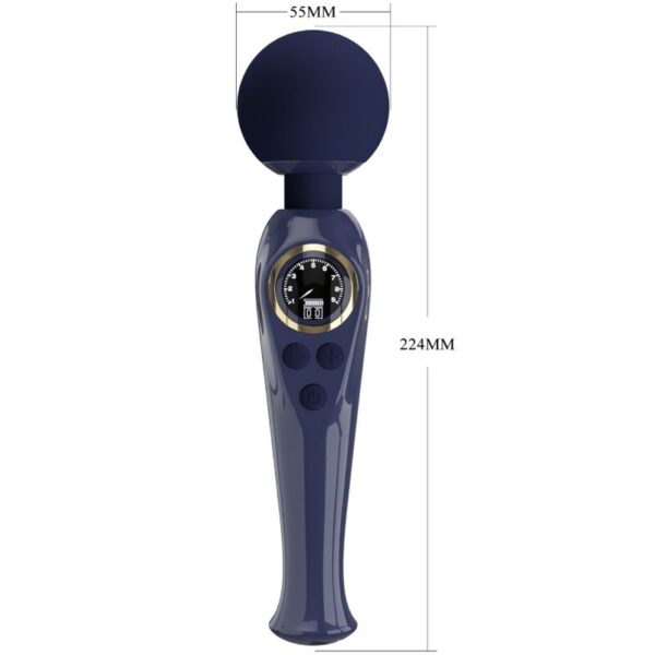 PRETTY LOVE - SKYLER VIBRADOR WAND AZUL - Imagen 5