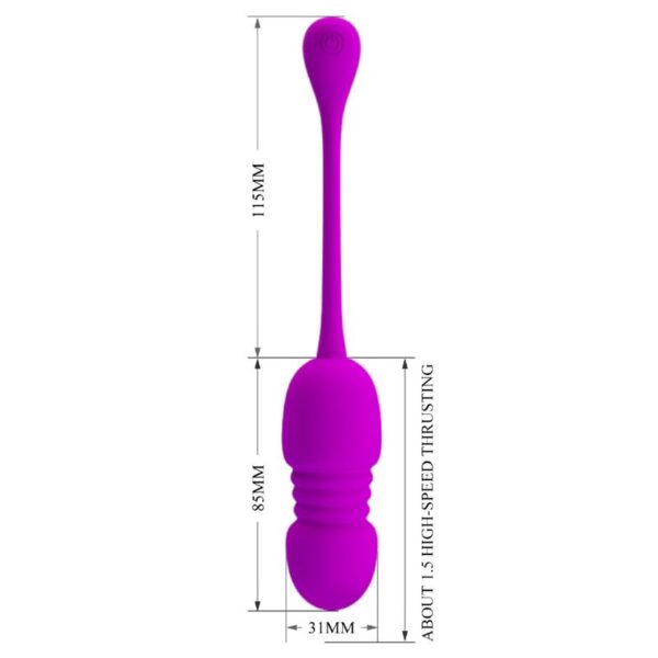 PRETTY LOVE - CALLIE HUEVO VIBRADOR RECARGABLE MORADO - Imagen 5