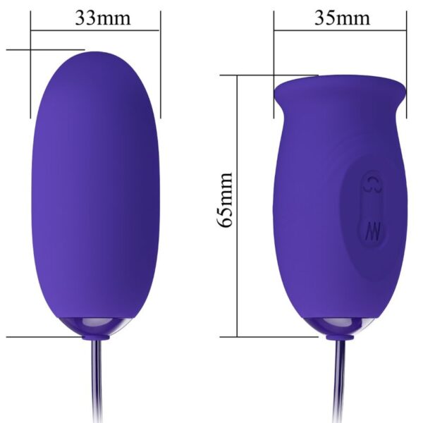 PRETTY LOVE - DAISY YOUTH ESTIMULADOR VIBRADOR RECARGABLE VIOLETA - Imagen 4