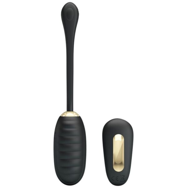 PRETTY LOVE - DOREEN HUEVO VIBRADOR DE LUJO RECARGABLE NEGRO CONTROL REMOTO - Imagen 2