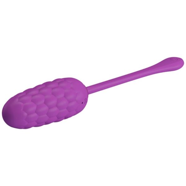 PRETTY LOVE - HUEVO VIBRADOR CON TEXTURA MARINA RECARGABLE MORADO - Imagen 3