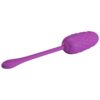 PRETTY LOVE - HUEVO VIBRADOR CON TEXTURA MARINA RECARGABLE MORADO - Imagen 2