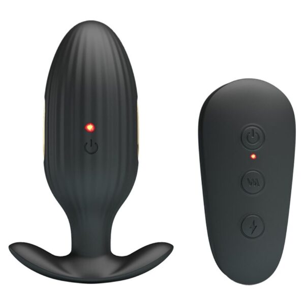 PRETTY LOVE - KELLY PLUG ANAL VIBRADOR RECARGABLE NEGRO - Imagen 5