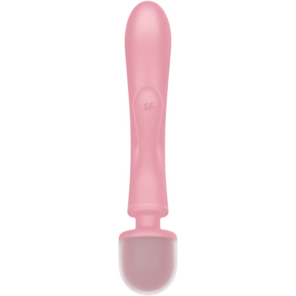SATISFYER - TRIPLE LOVER MASAJEADOR VIBRADOR RABBIT ROSA - Imagen 4