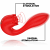 MIA - SELENA ESTIMULADOR VIBRATING + TAPPING ROJO - Imagen 2