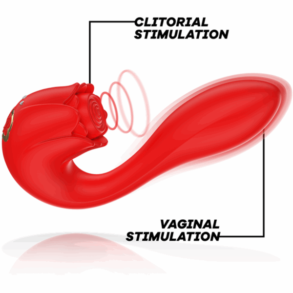 MIA - SELENA ESTIMULADOR VIBRATING + TAPPING ROJO - Imagen 2
