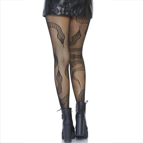 LEG AVENUE - MEDIAS DE RED SERPIENTES NEGRO - Imagen 2