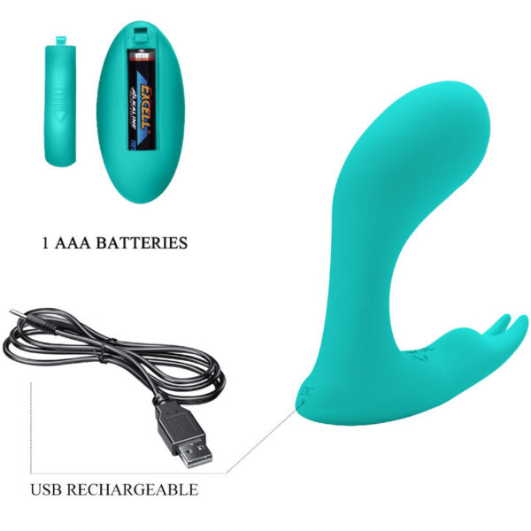PRETTY LOVE - IDABELLE VIBRATION  PULSATION CONTROL REMOTO AZUL - Imagen 5
