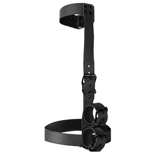 FETISH SUBMISSIVE BONDAGE - CONJUNTO DE SUJECIÓN PARA EL CUERPO DE CUELLO Y MUÑEQUERAS - Imagen 4
