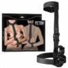 FETISH SUBMISSIVE BONDAGE - CONJUNTO DE SUJECIÓN PARA EL CUERPO DE CUELLO Y MUÑEQUERAS
