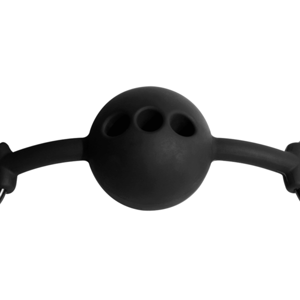FETISH SUBMISSIVE BONDAGE - MORDAZA DE BOLA DE SILICONA TRANSPIRABLE - Imagen 5