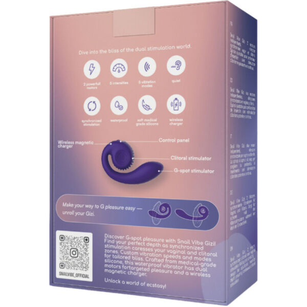 SNAIL VIBE - GIZI ESTIMULADOR DUAL ROSA - Imagen 5