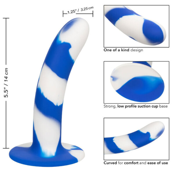 CALEXOTICS - ADMIRAL SWIRL DILDO FLEXIBLE - Imagen 4