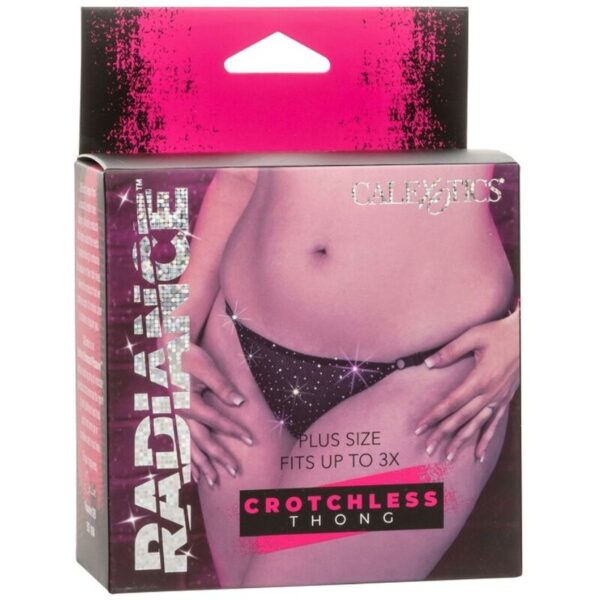 CALEXOTICS - RADIANCE TANGA SIN ENTREPIERNA PEDRERÍA TALLA GRANDE - Imagen 4