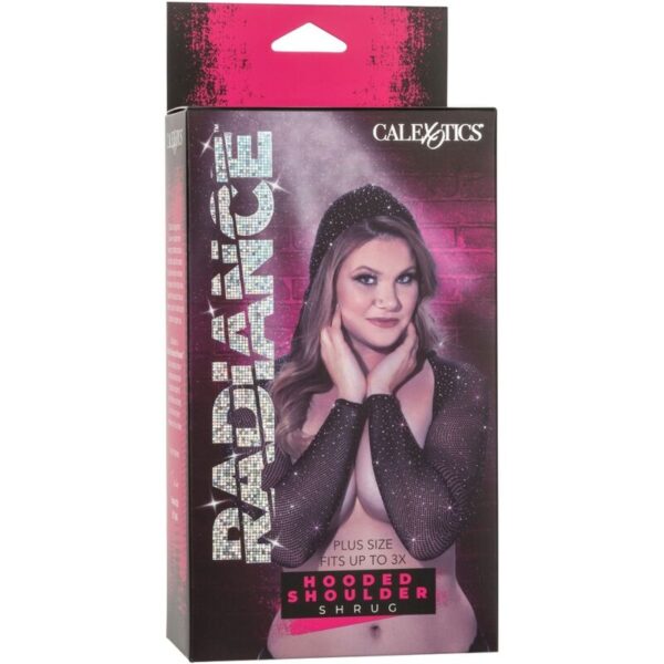 CALEXOTICS - RADIANCE ENCOGIMIENTO DE HOMBROS CON CAPUCHA PEDRERÍA TALLA GRANDE - Imagen 4