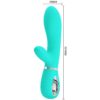 PRETTY LOVE - THOMAS VIBRADOR PUNTO G MULTIFUNCIÓN VERDE AGUA - Imagen 5