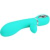 PRETTY LOVE - THOMAS VIBRADOR PUNTO G MULTIFUNCIÓN VERDE AGUA - Imagen 4