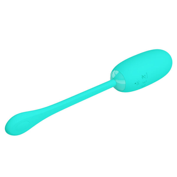 PRETTY LOVE - JULIUS HUEVO VIBRADOR IMPERMEBLE  RECARGABLE VERDE AGUA - Imagen 5