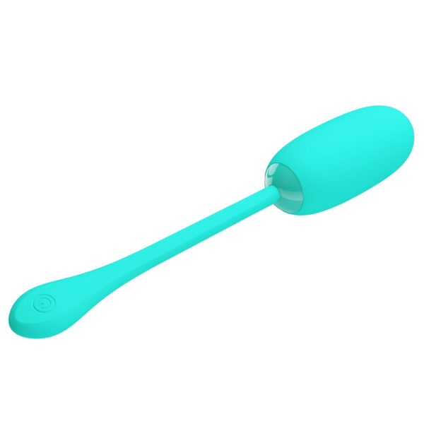 PRETTY LOVE - JULIUS HUEVO VIBRADOR IMPERMEBLE  RECARGABLE VERDE AGUA - Imagen 2