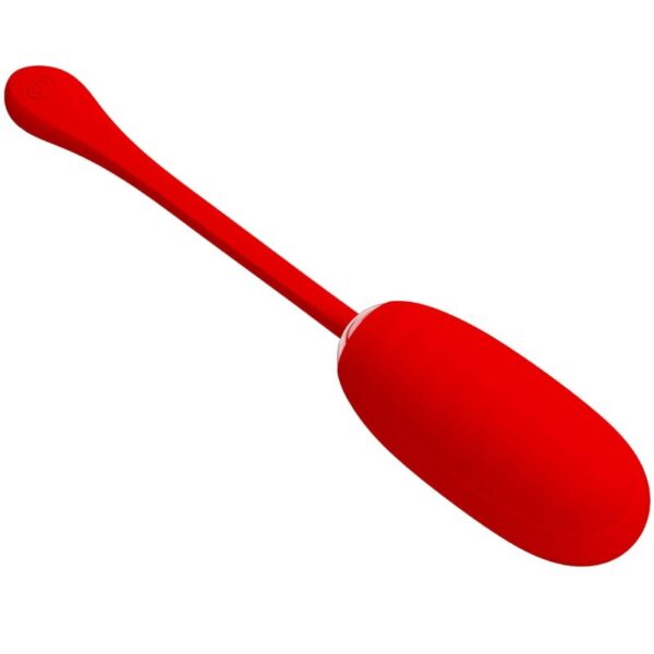PRETTY LOVE - KIRK HUEVO VIBRADOR RECARGABLE ROJO - Imagen 2