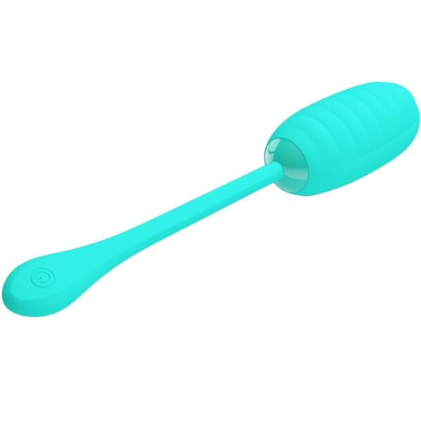 PRETTY LOVE - KIRK HUEVO VIBRADOR RECARGABLE VERDE AGUA - Imagen 3