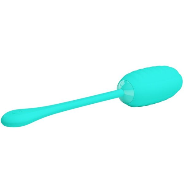 PRETTY LOVE - KIRK HUEVO VIBRADOR RECARGABLE VERDE AGUA - Imagen 4