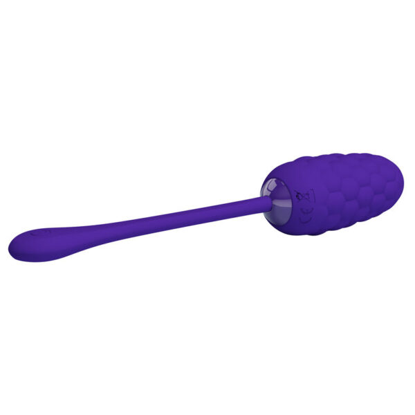 PRETTY LOVE - HUEVO VIBRADOR CON TEXTURA MARINA RECARGABLE LILA - Imagen 3