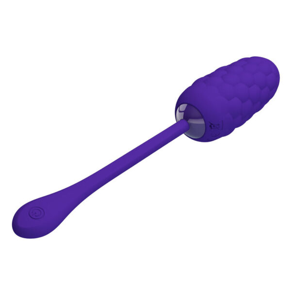 PRETTY LOVE - HUEVO VIBRADOR CON TEXTURA MARINA RECARGABLE LILA - Imagen 2