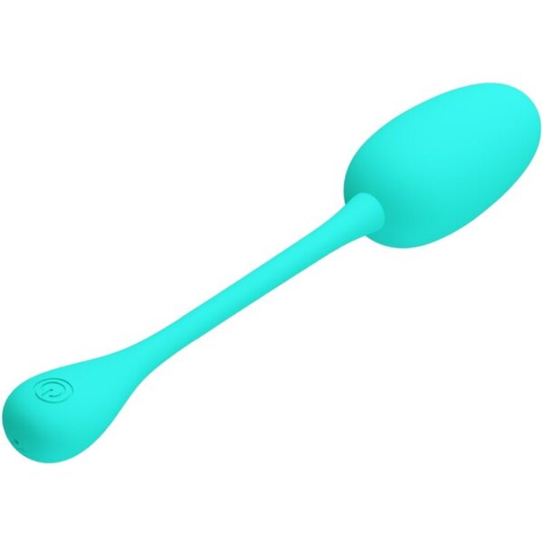 PRETTY LOVE - KNUCKER HUEVO VIBRADOR RECARGABLE VERDE AGUA - Imagen 2
