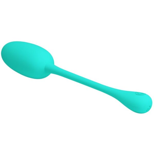 PRETTY LOVE - KNUCKER HUEVO VIBRADOR RECARGABLE VERDE AGUA - Imagen 4