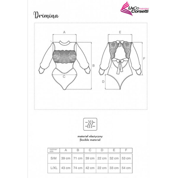 LIVCO CORSETTI FASHION - DRIMINA LC90690 BODY AZUL MARINO - Imagen 4