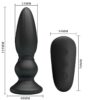 MR PLAY - VIBRADOR POTENTE CONTROL REMOTO ANAL PLUG NEGRO - Imagen 5