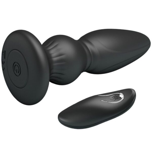 MR PLAY - VIBRADOR POTENTE CONTROL REMOTO ANAL PLUG NEGRO - Imagen 3