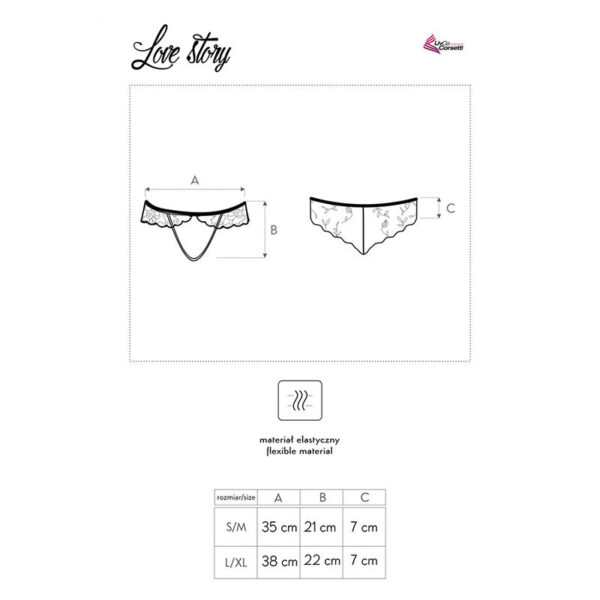 LIVCO CORSETTI FASHION - LOVE STORY LC 90679 PANTY NEGRO - Imagen 5