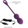 PRETTY LOVE - ELVIRA KEGEL BALLS APP CONTROL REMOTO MORADO - Imagen 5