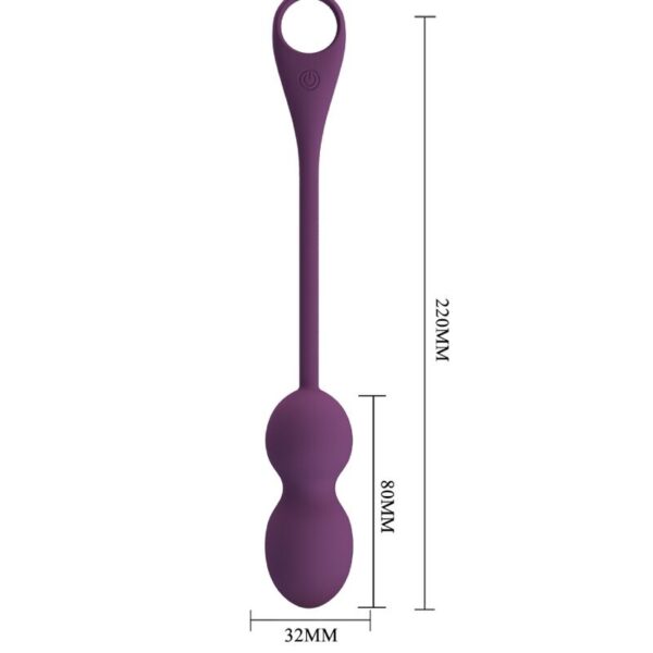 PRETTY LOVE - ELVIRA KEGEL BALLS APP CONTROL REMOTO MORADO - Imagen 4