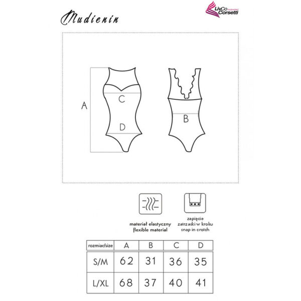 LIVCO CORSETTI FASHION - MUDIENIN LC 90654 BODY NEGRO - Imagen 5